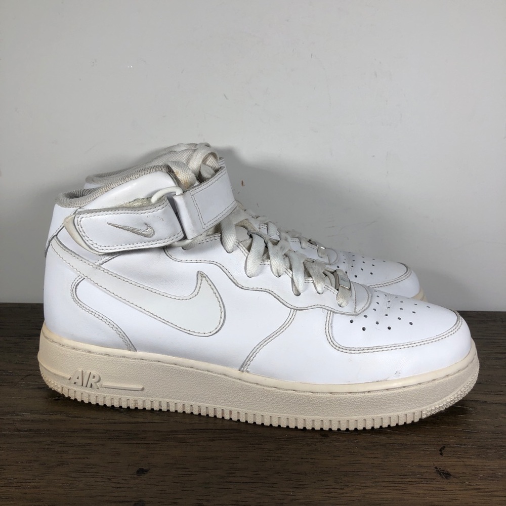 Nike Mens Air Force 1 High White and Cream Size 9 (315123-111)